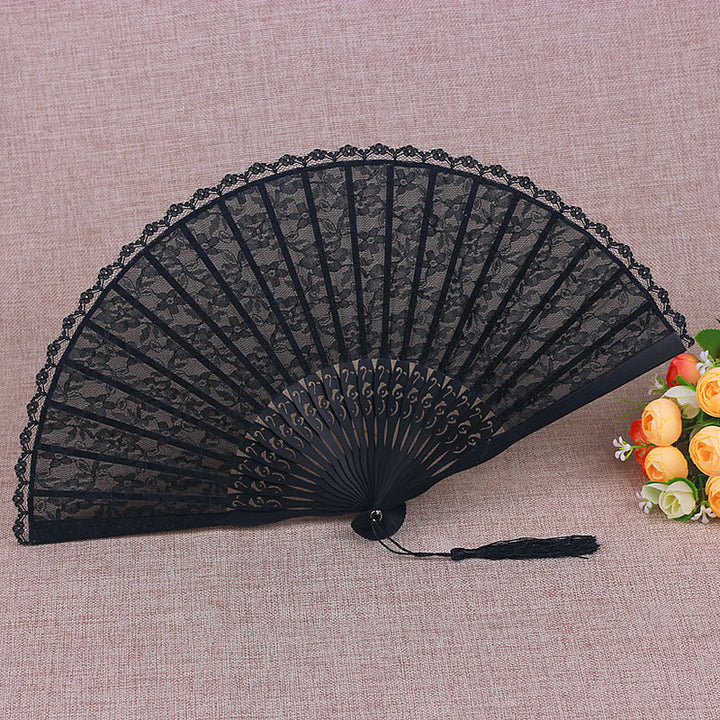 Ladies Filigree Lace Fan Bowlift
