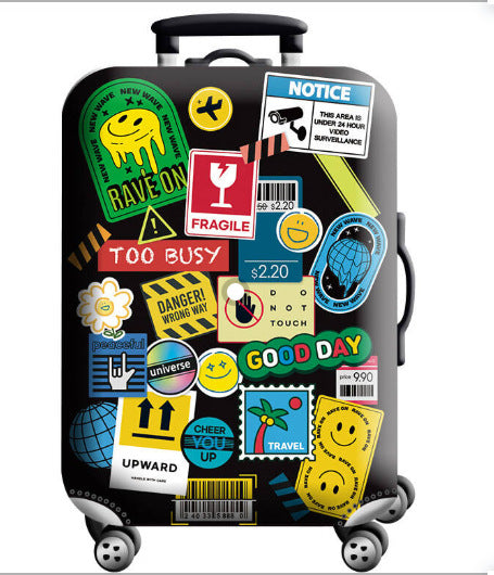 Unisex nan elastic suitcase cover with 3D dog design for trolley, stretchy and scratch-resistant Bowlift
