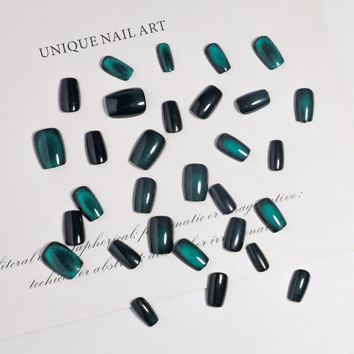 Glossy Ombre Square Press-On Nail Set Bowlift