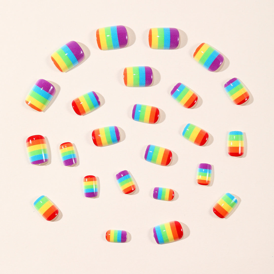 Stratified Rainbow Nail Art Set Bowlift