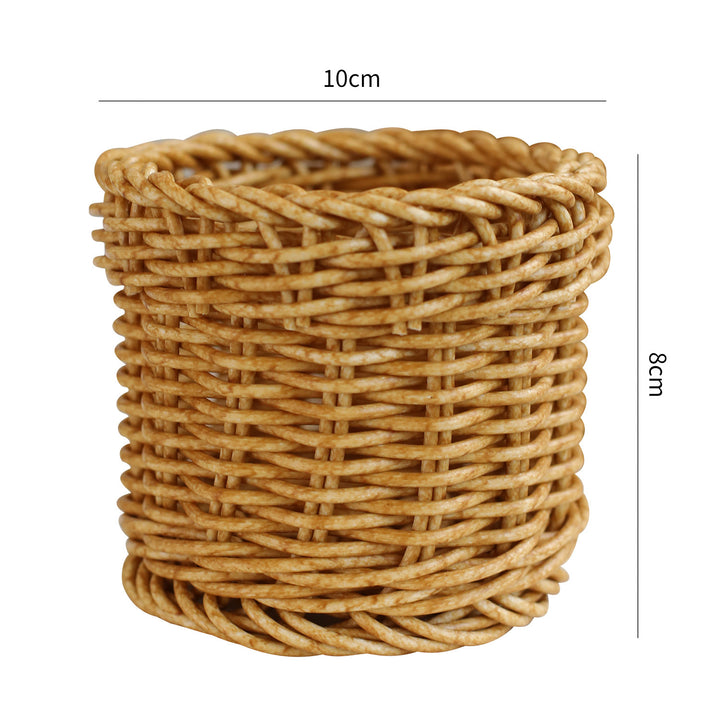 Handwoven Natural Wicker Planter Bowlift