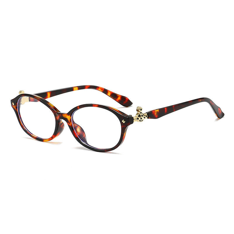 Women's fashionable optical glasses in elegant oval design with golden accents Bowlift