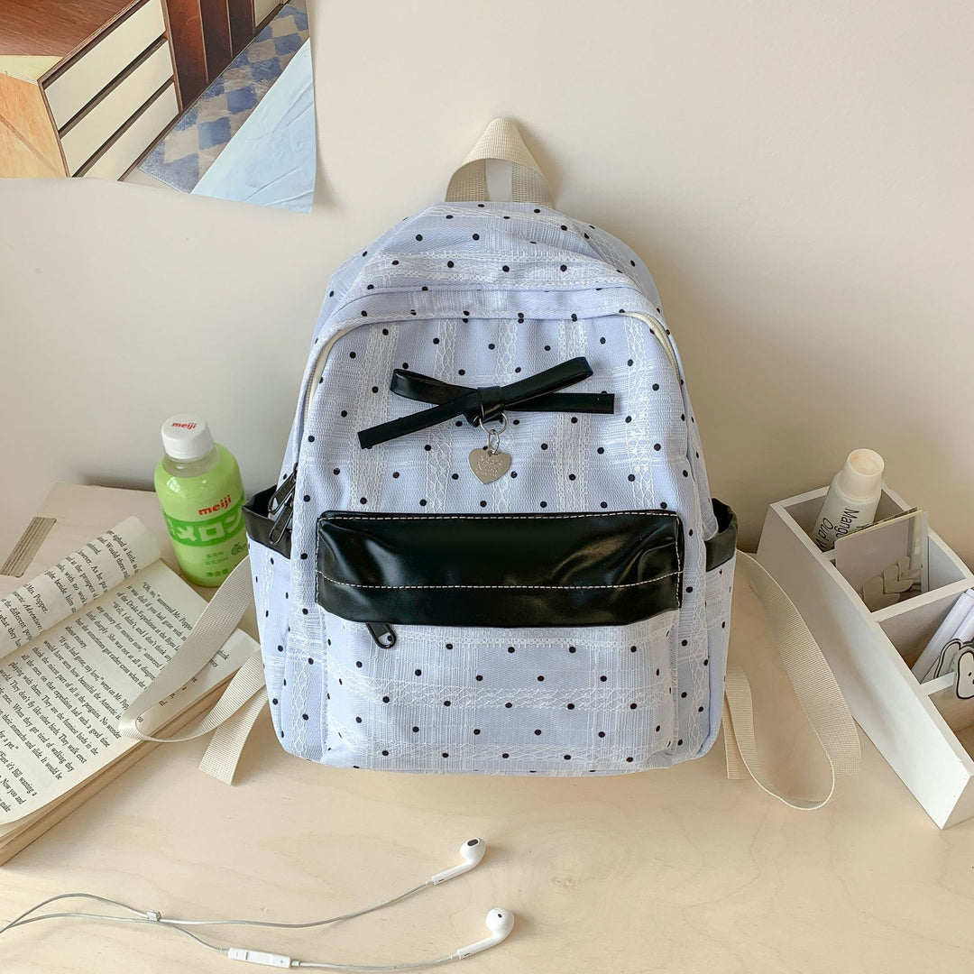 Stylish Polka Dot Backpack