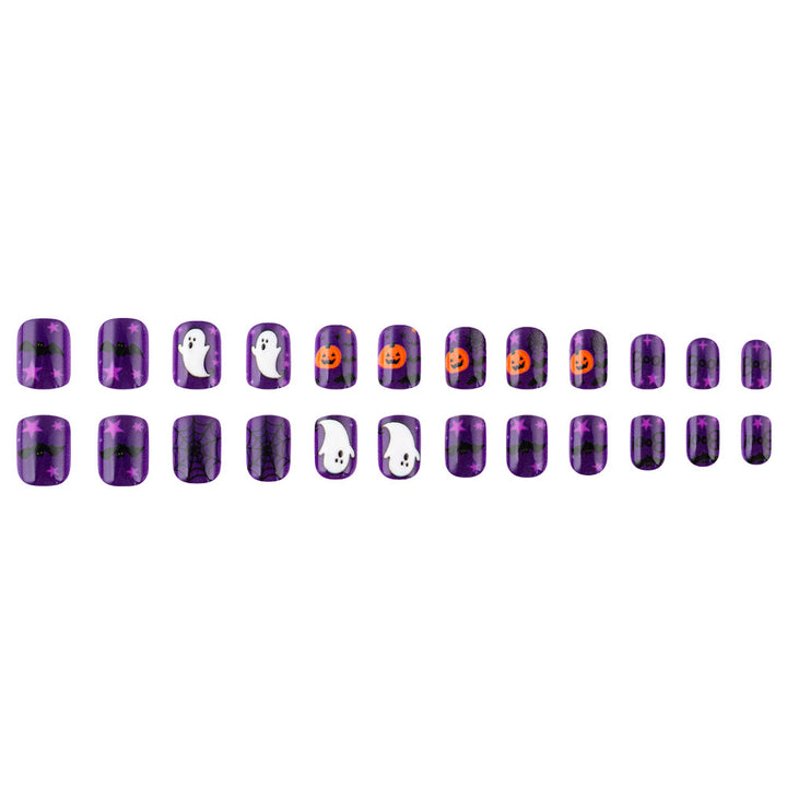 Halloween-Themed Press-On Nail Art Bowlift