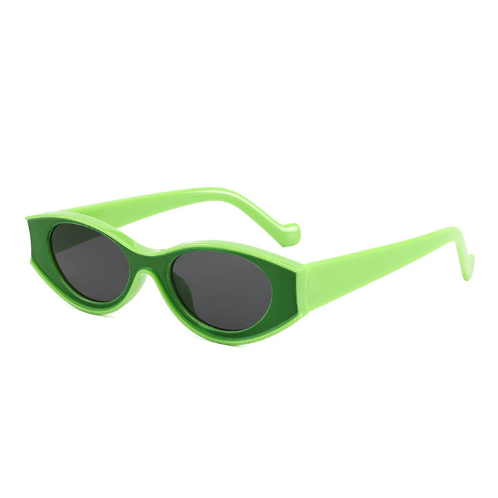 Women's Cat-Eye Sunglasses with Contrasting Frame Design Bowlift