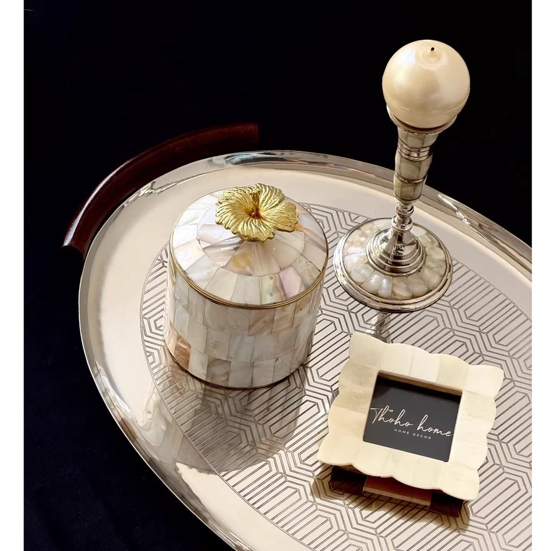 Decorative Mother of Pearl Jewelry Box