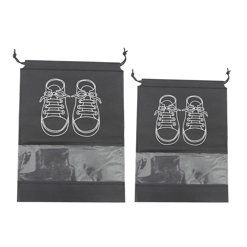 Clear-Window Drawstring Breathable Shoe Storage and Travel Dust Bag Bowlift
