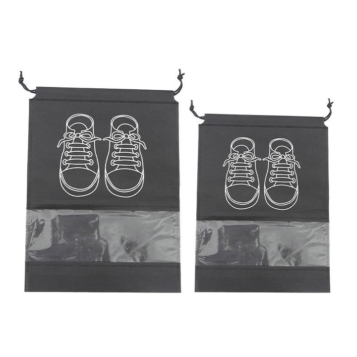 Clear-Window Drawstring Breathable Shoe Storage and Travel Dust Bag Bowlift