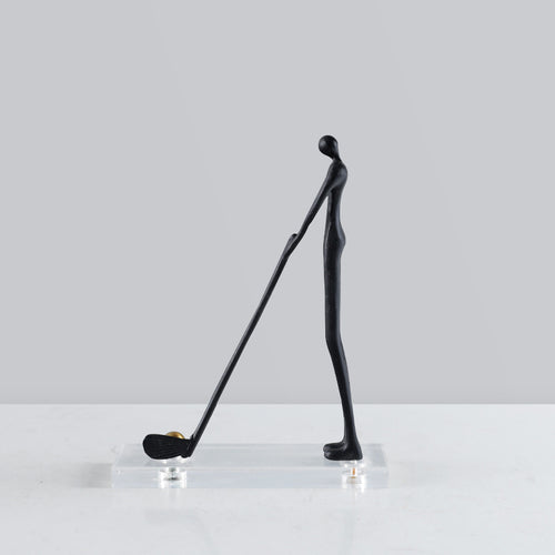 Abstract Golfer Sculpture