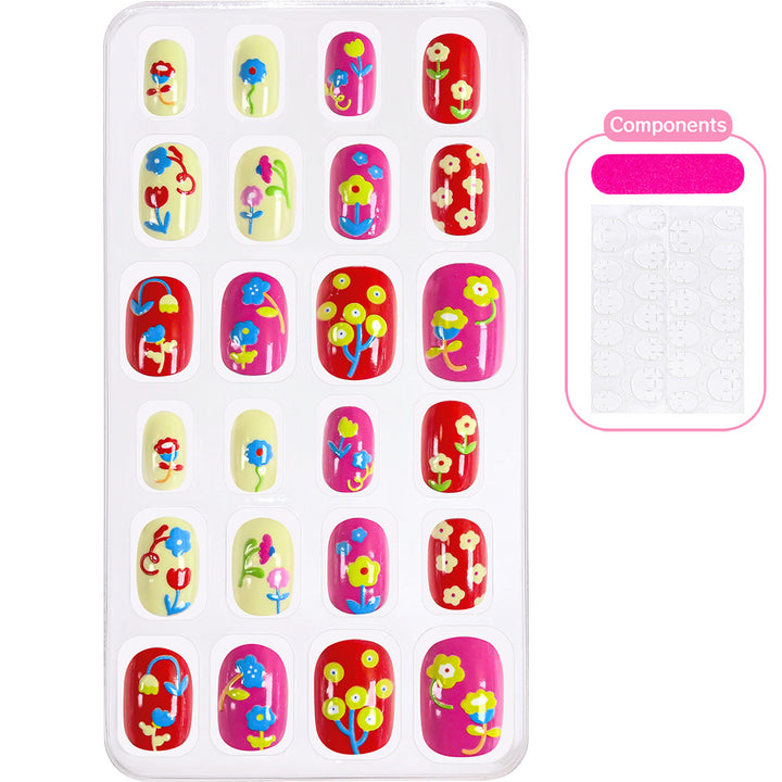 Creative Cartoon-Themed Press-On Nail Collection Bowlift