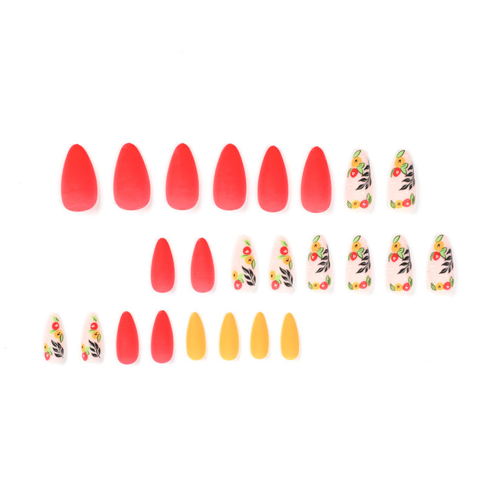 Artful nail extensions with colorful fruity decorations Bowlift