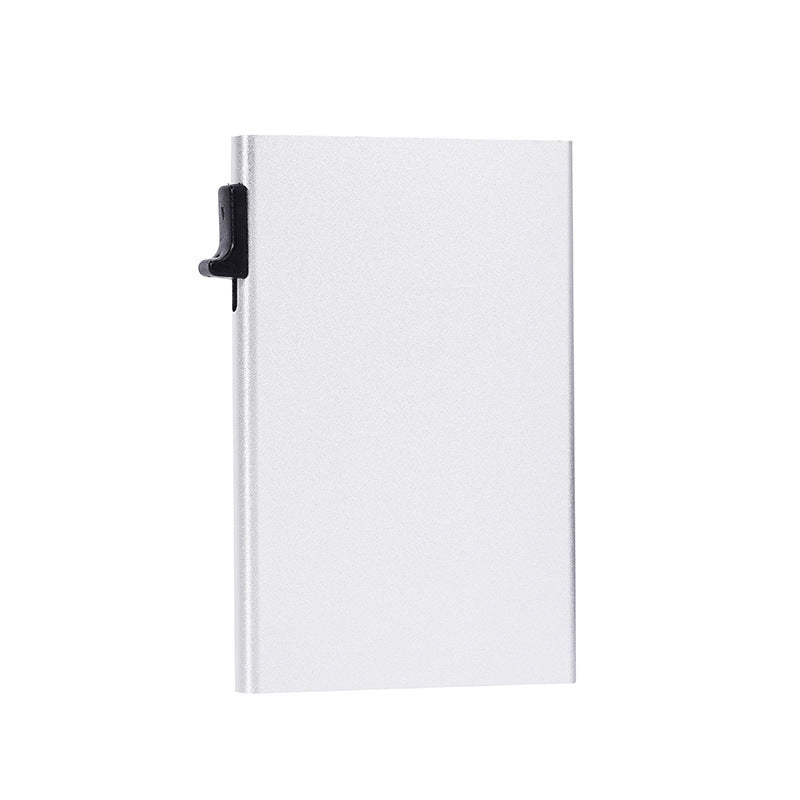 Slim RFID Blocking Aluminum Business Card Wallet With Pull Tab Bowlift