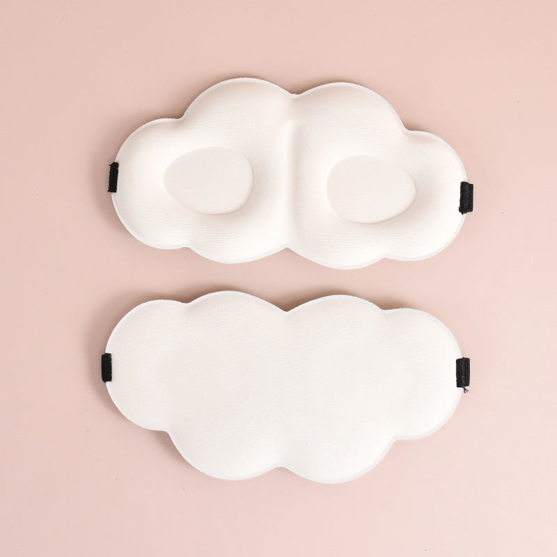 Women's cute cloud sleep mask made of memory foam with ergonomic padding and adjustable elastic band Bowlift
