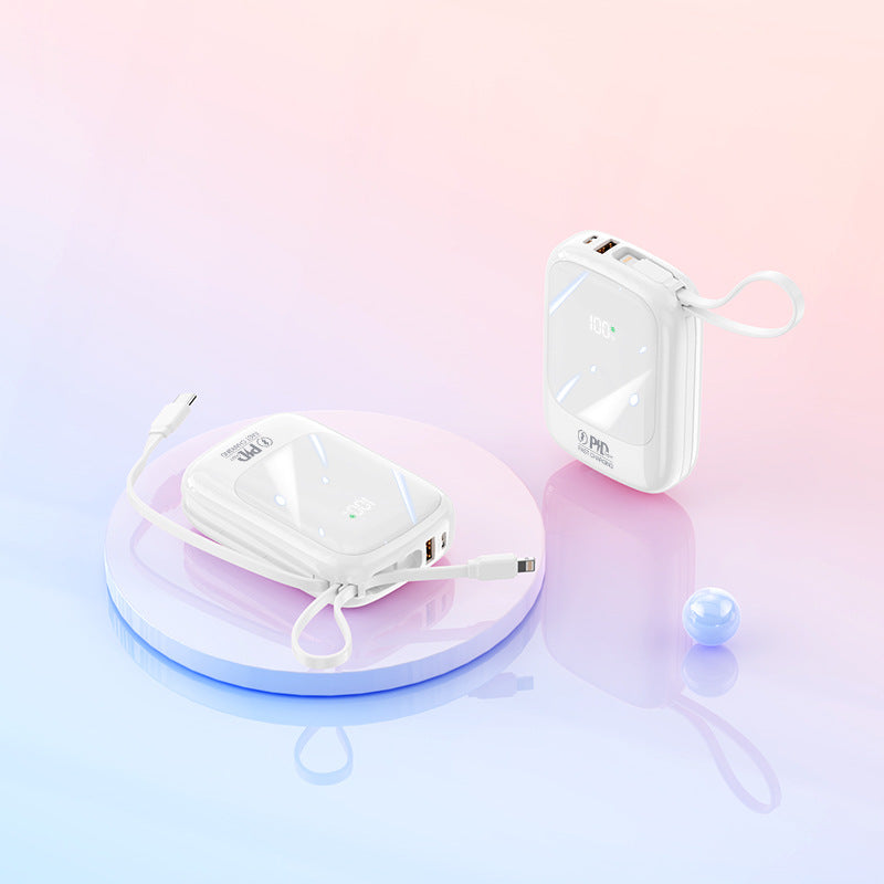 Portable power bank with integrated fast charging function and LED status display Bowlift