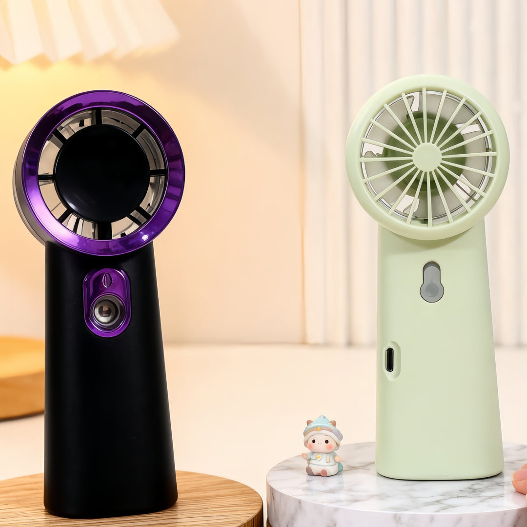Women Portable Mini Fan with USB Charging Function and Innovative Spray Technology Bowlift