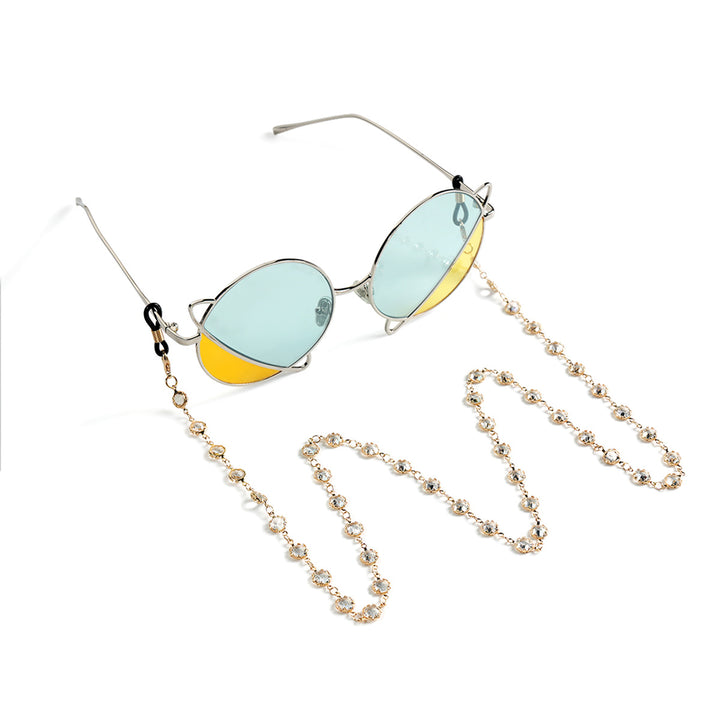 Gemstone-Embellished Eyewear Chain Bowlift
