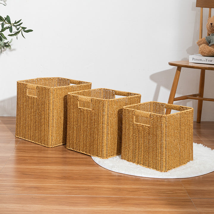 Rectangular Woven Storage Basket Bowlift