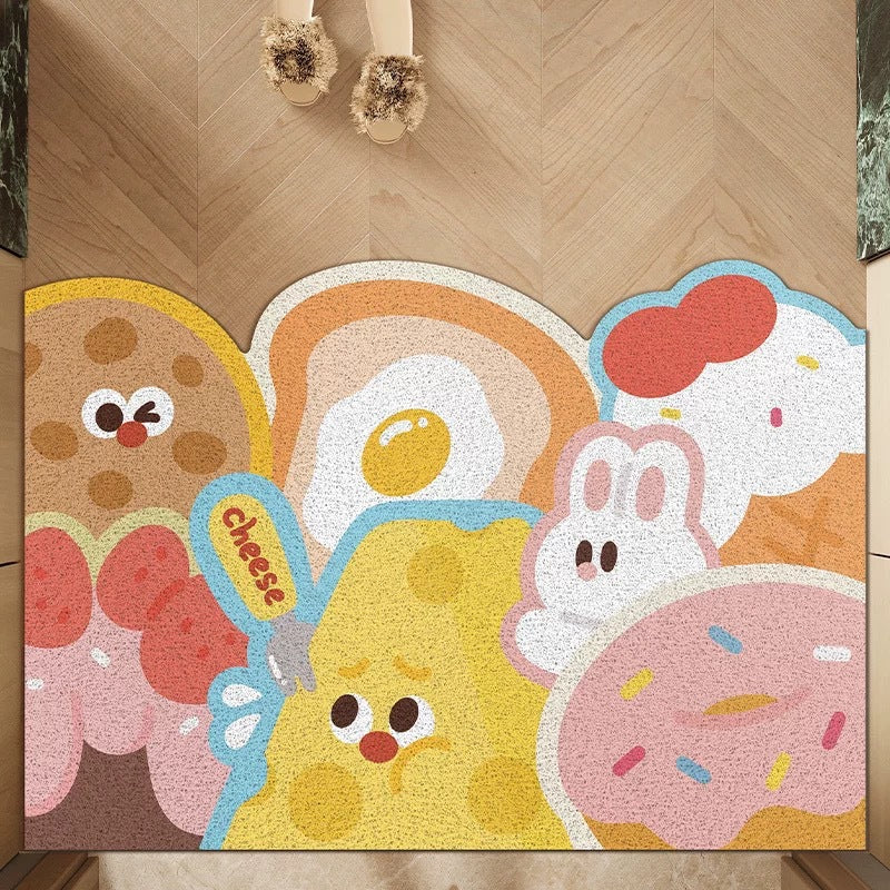 Whimsical Food-Themed Indoor Mat Bowlift