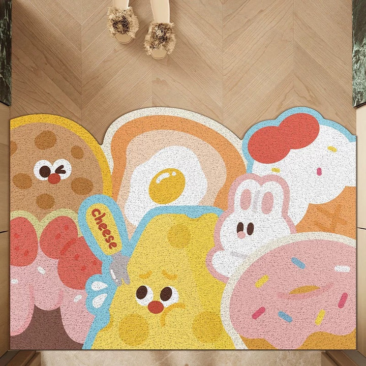 Whimsical Food-Themed Indoor Mat Bowlift