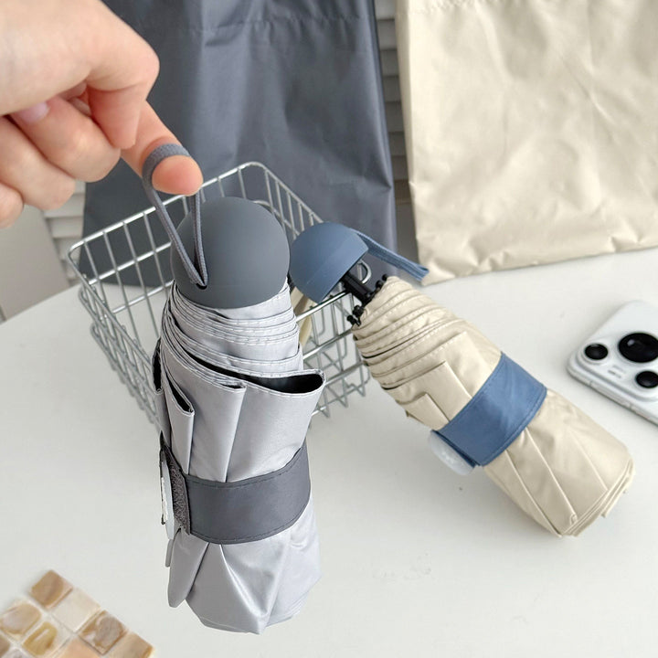 Women UV Protection Folding Umbrella Bowlift