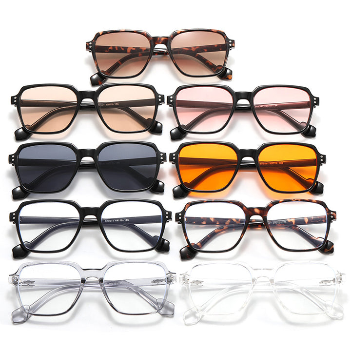 Women square glasses with transparent frame and stylish design Bowlift