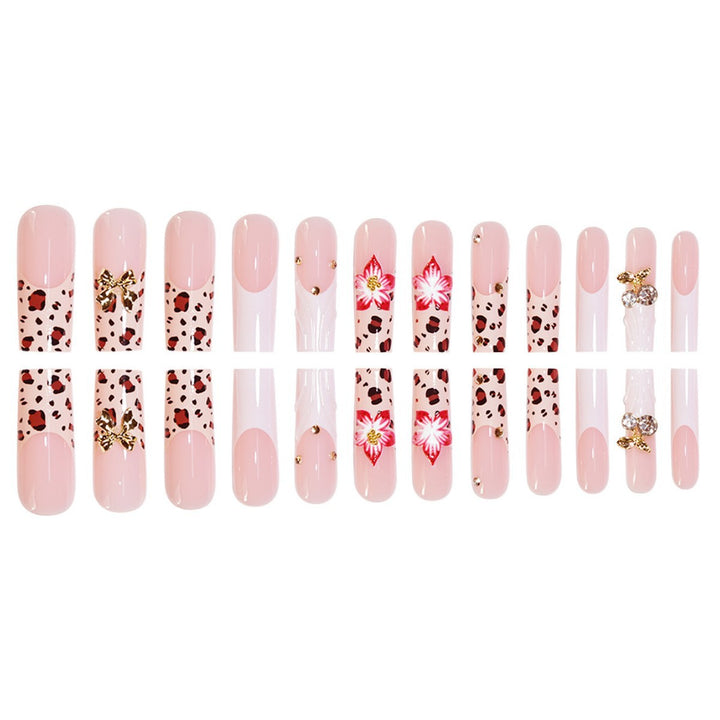 Artistic 3D Floral Press-On Nail Extensions Bowlift