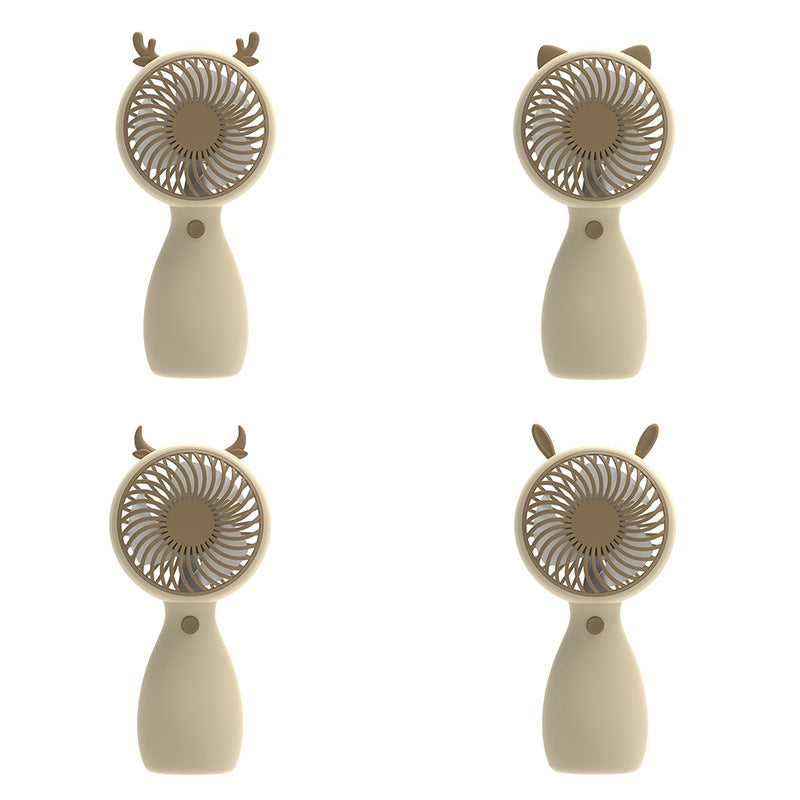 Women Portable Mini Fan with Animal Design Bowlift