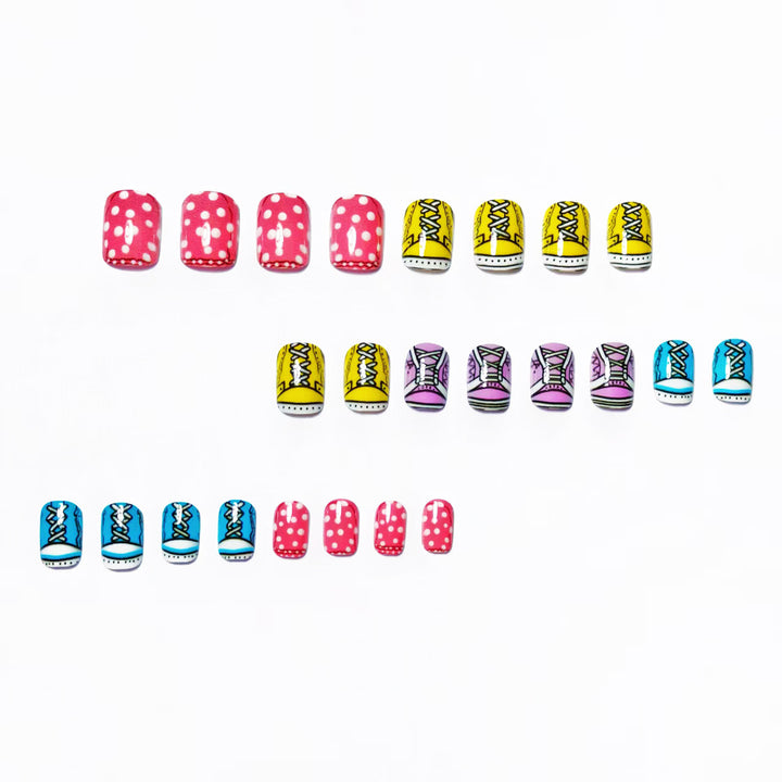 Fun Sneaker-Themed Nail Art Bowlift