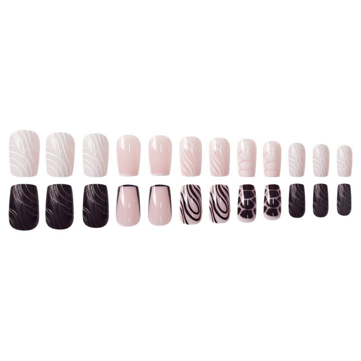 Detailed Artistic Press-On Nail Designs Bowlift