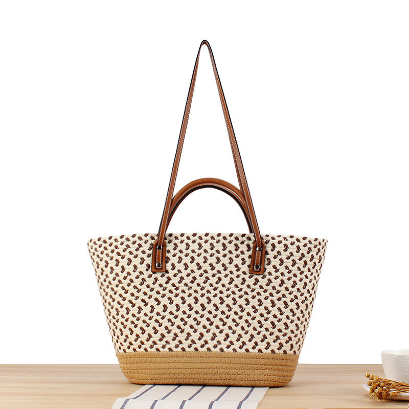 Spacious Shopping Bag Made from Handwoven Natural Material Bowlift