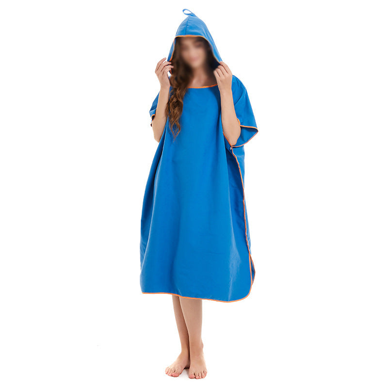 Hooded poncho with practical pockets and quick-drying material Bowlift