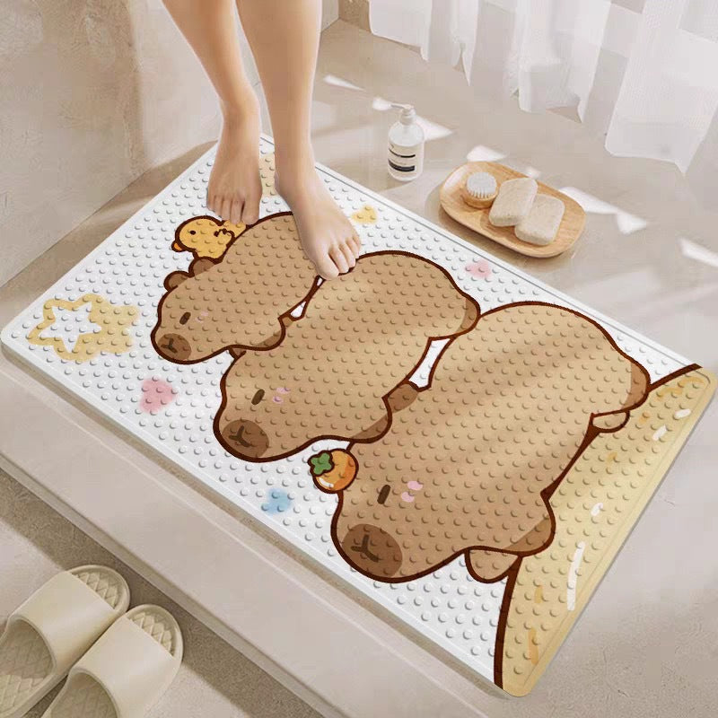 Cartoon Animal Bath Mat Bowlift