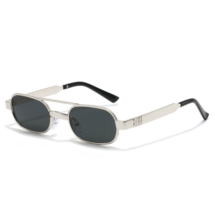 Fashion-Forward Retro Oval Frame Sunglasses Bowlift