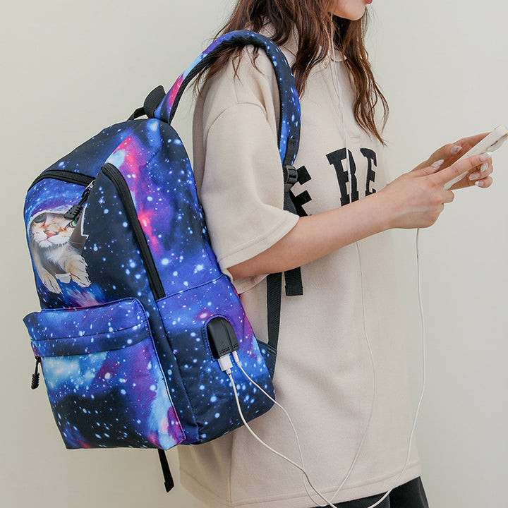 Cat-Themed Adventure Backpack Bowlift
