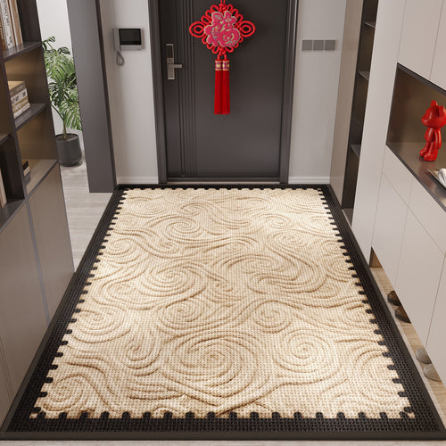 Decorative Swirled Pattern Entry Mat Bowlift
