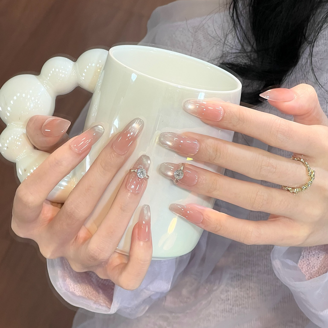 Ombre Acrylic Nail Enhancements Bowlift