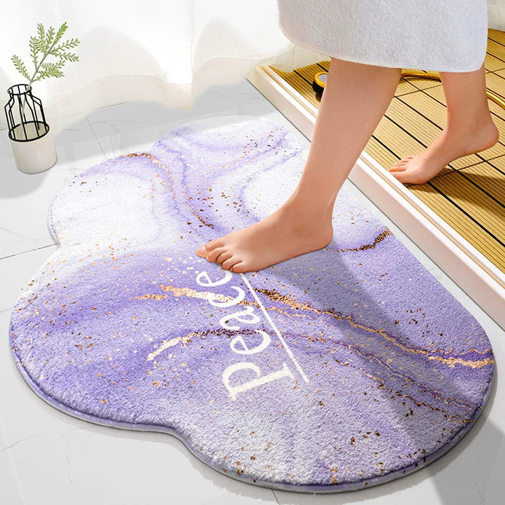 Plush Cloud Shaped Bath Mat Bowlift