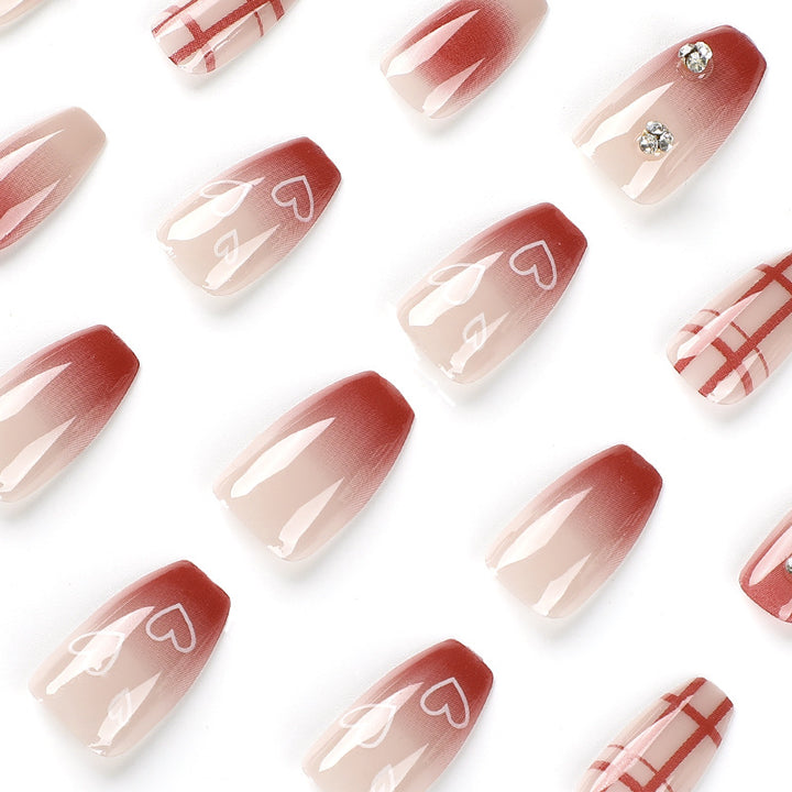 Elegant Nail Art with Glitter Accents Bowlift