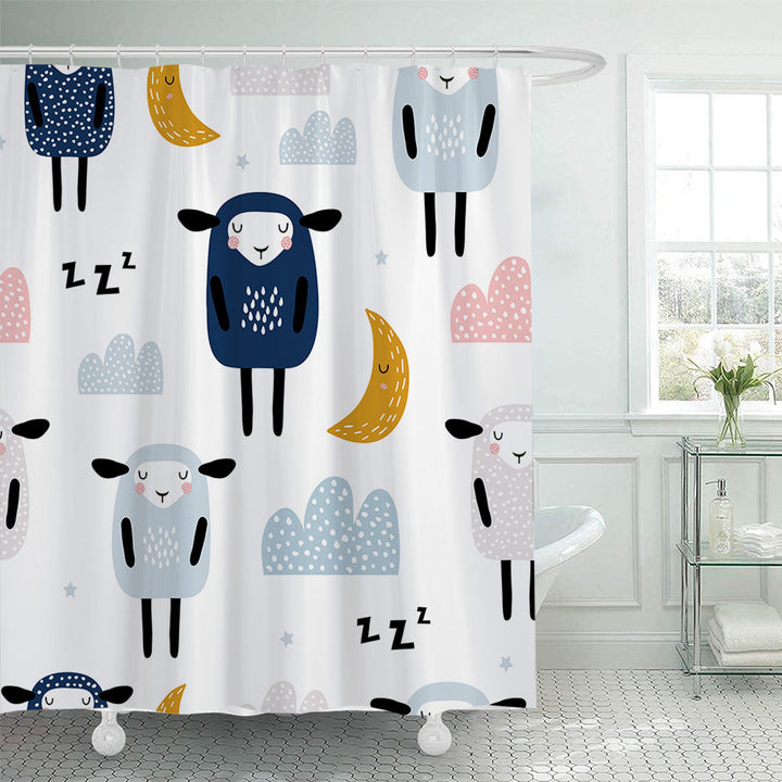 Decorative Shower Curtain Bowlift