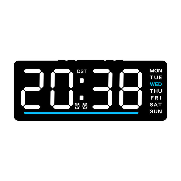 Digital clock with large LED display and multiple alarm functions Bowlift
