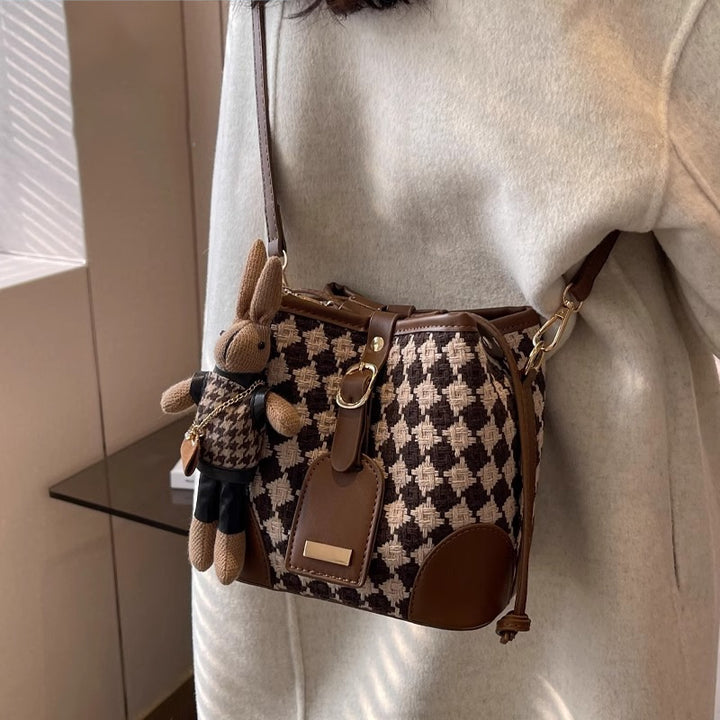 Stylish Knit Bucket Bag Bowlift