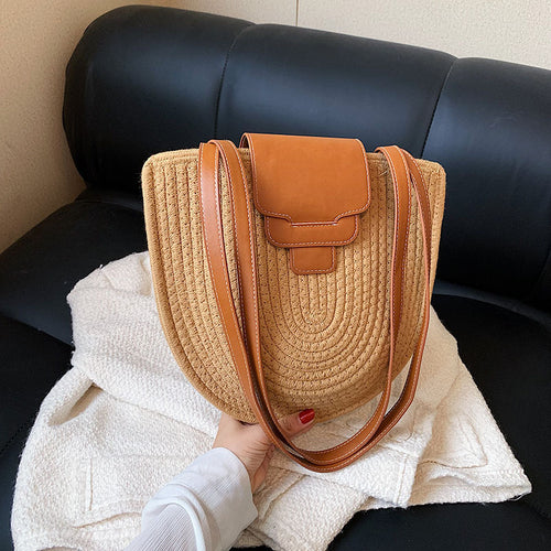 Handbag with Textured Design Bowlift