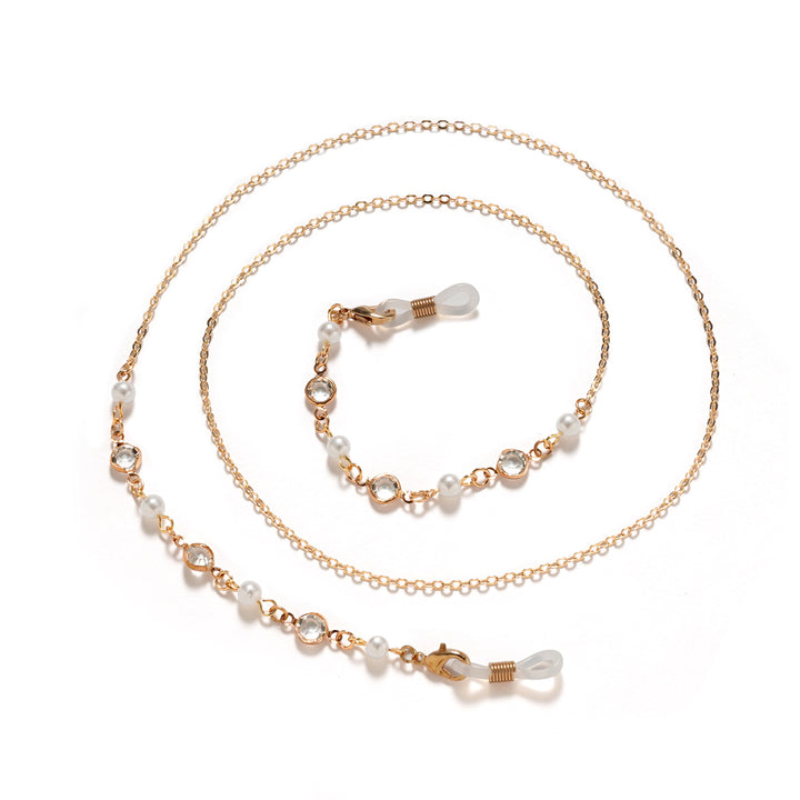 Premium Pearl and Amethyst Eyewear Chain Bowlift