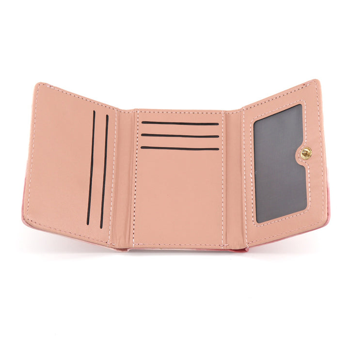 Floral Embossed Leather Coin Wallet