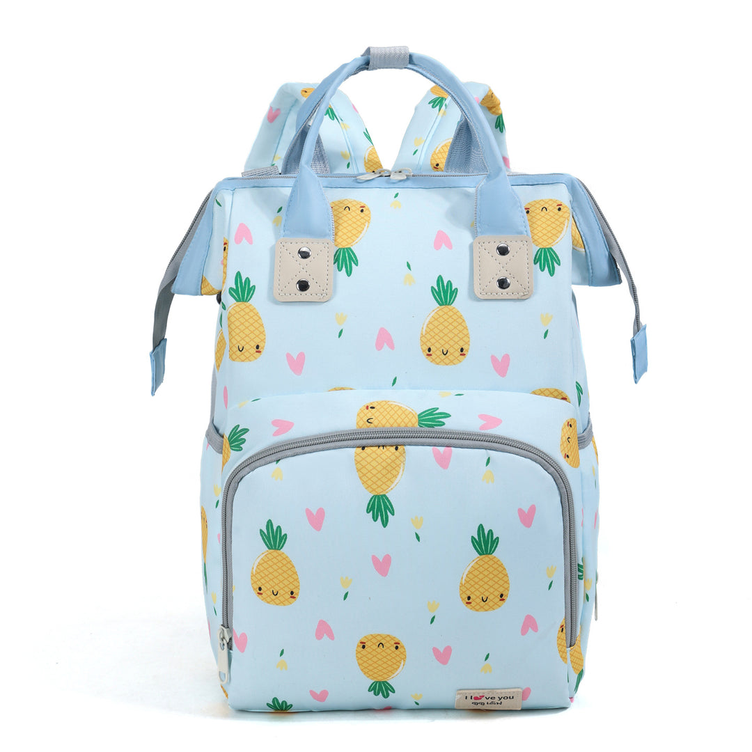 Playful Pineapple Print Diaper Backpack Bowlift