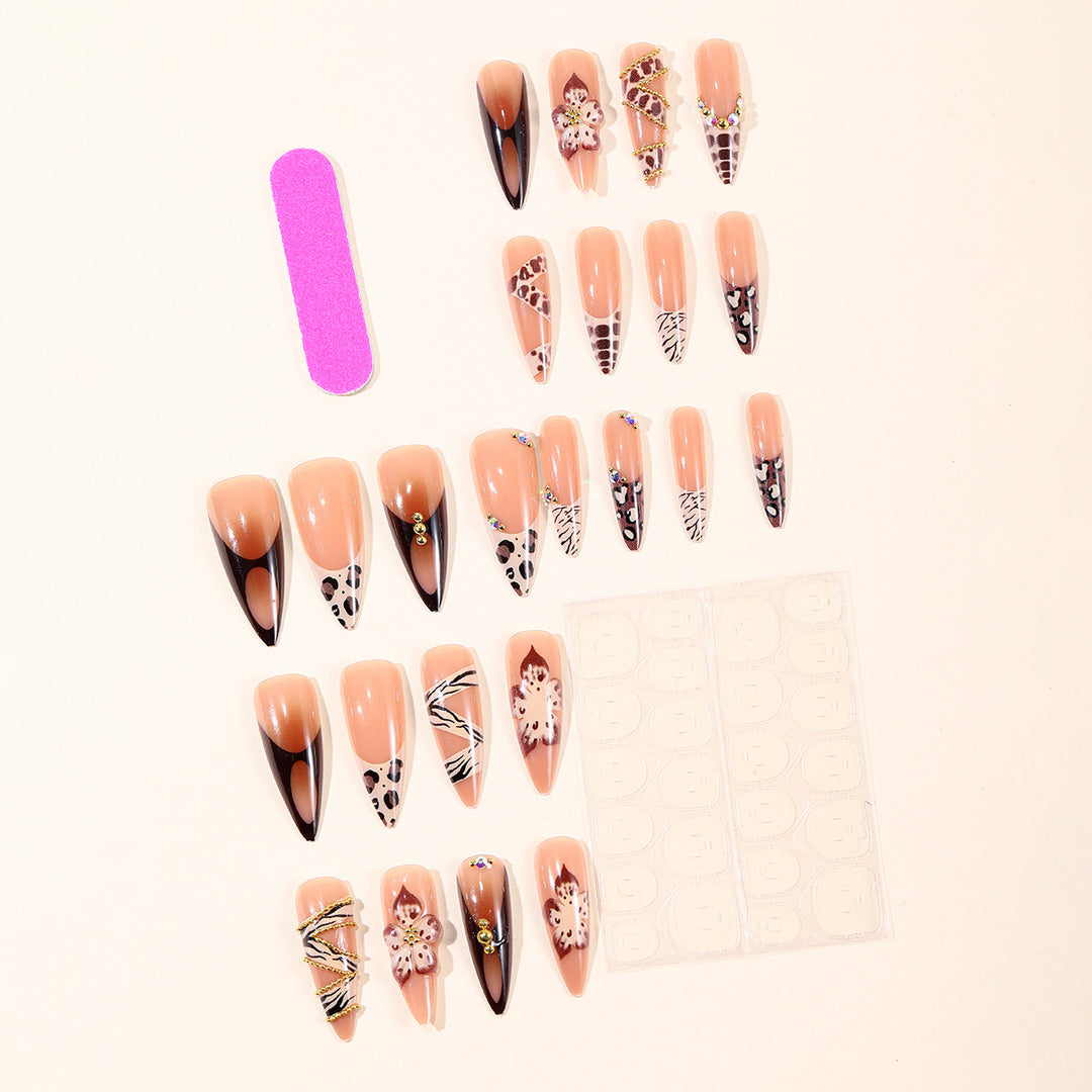 Luxurious Artistic Stiletto Nail Art Bowlift