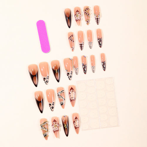 Luxurious Artistic Stiletto Nail Art Bowlift