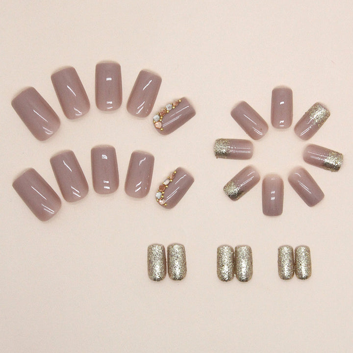 Glamorous Glitter and Crystal Nail Art Tips Bowlift