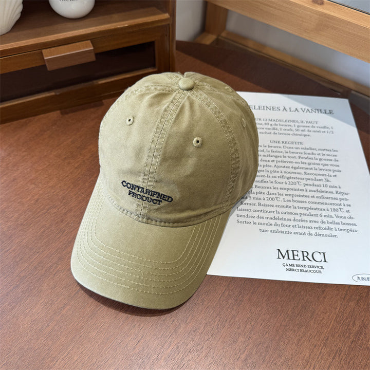 Men's Casual Embroidered Cotton Cap Bowlift