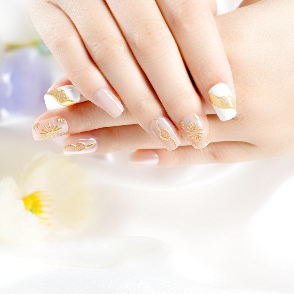 Artistic Metallic Nail Set Bowlift